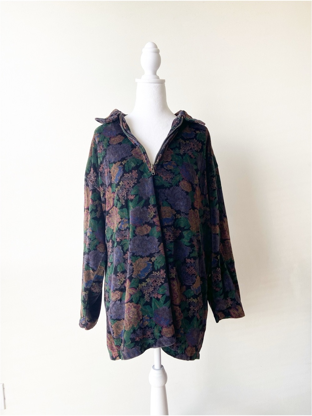 Jones New York Velvet Floral Pullover Size XXL